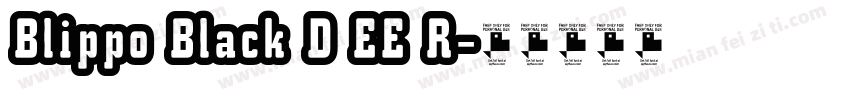 Blippo Black D EE R字体转换